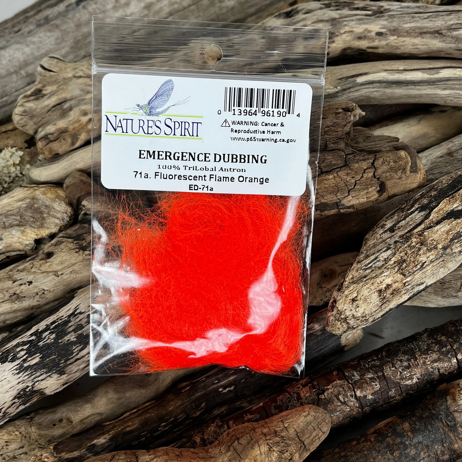 Nature's-Spirit-Emergence-Dubbing-71A FL Flame Orange-Sprite Fishing
