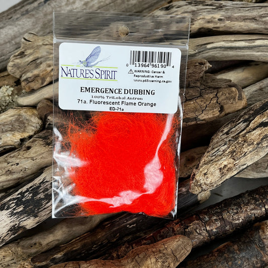 Nature's-Spirit-Emergence-Dubbing-71A FL Flame Orange-Sprite Fishing