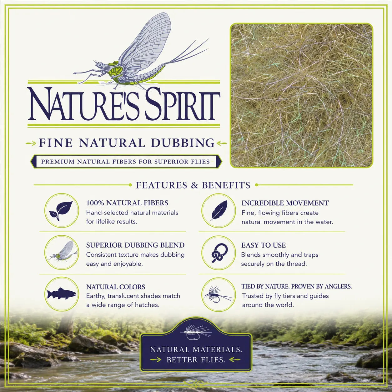Nature's Spirit Fine Natural Dubbing