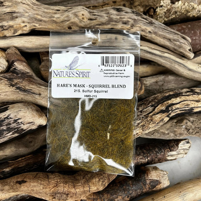 Nature's Spirit Hare's Mask Squirrel Blend Dubbing | Premium Fly Tying Material - SPRITE Fishing