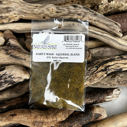 Nature's Spirit Hare's Mask Squirrel Blend Dubbing | Premium Fly Tying Material - SPRITE Fishing