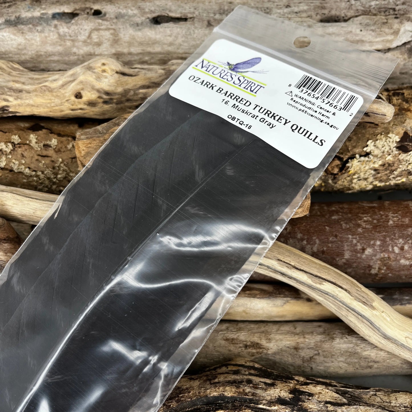 Nature's-Spirit-Ozark-Barred-Turkey-Quills-15-Muskrat-Gray-Sprite-Fishing