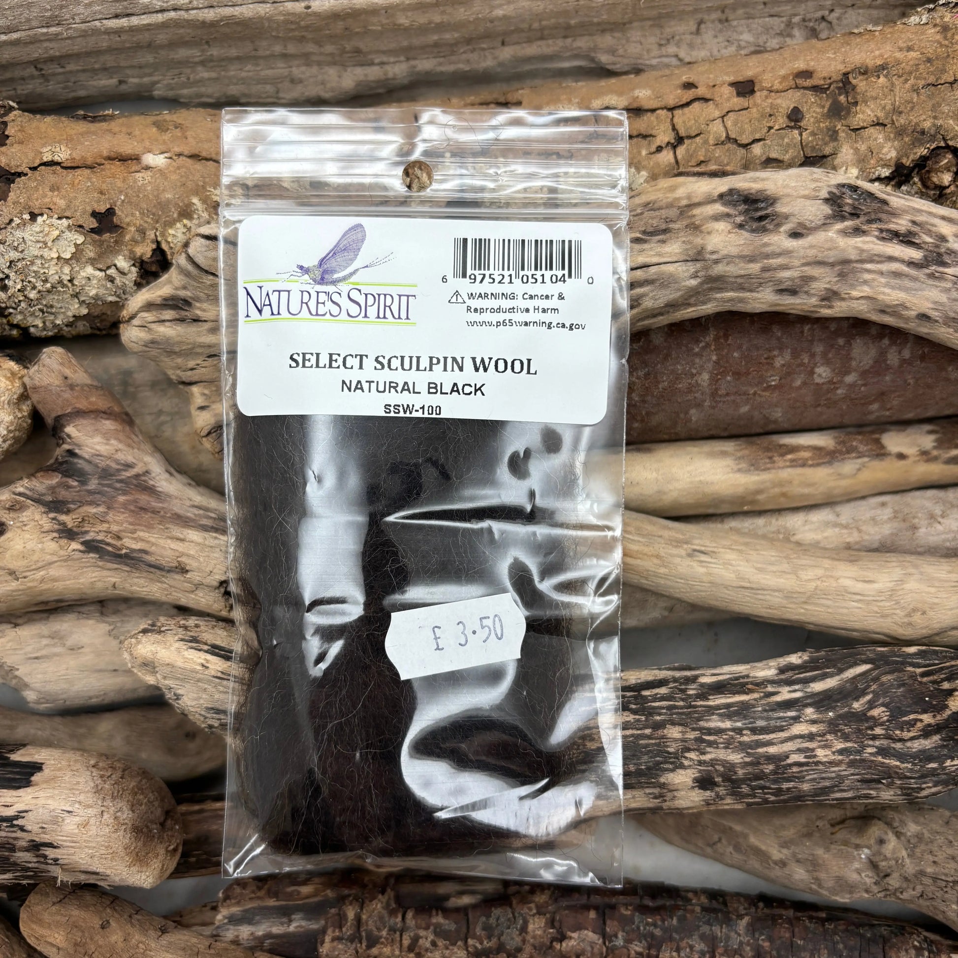 Nature's Spirit Select Sculpin Wool Black - Sprite Fishing