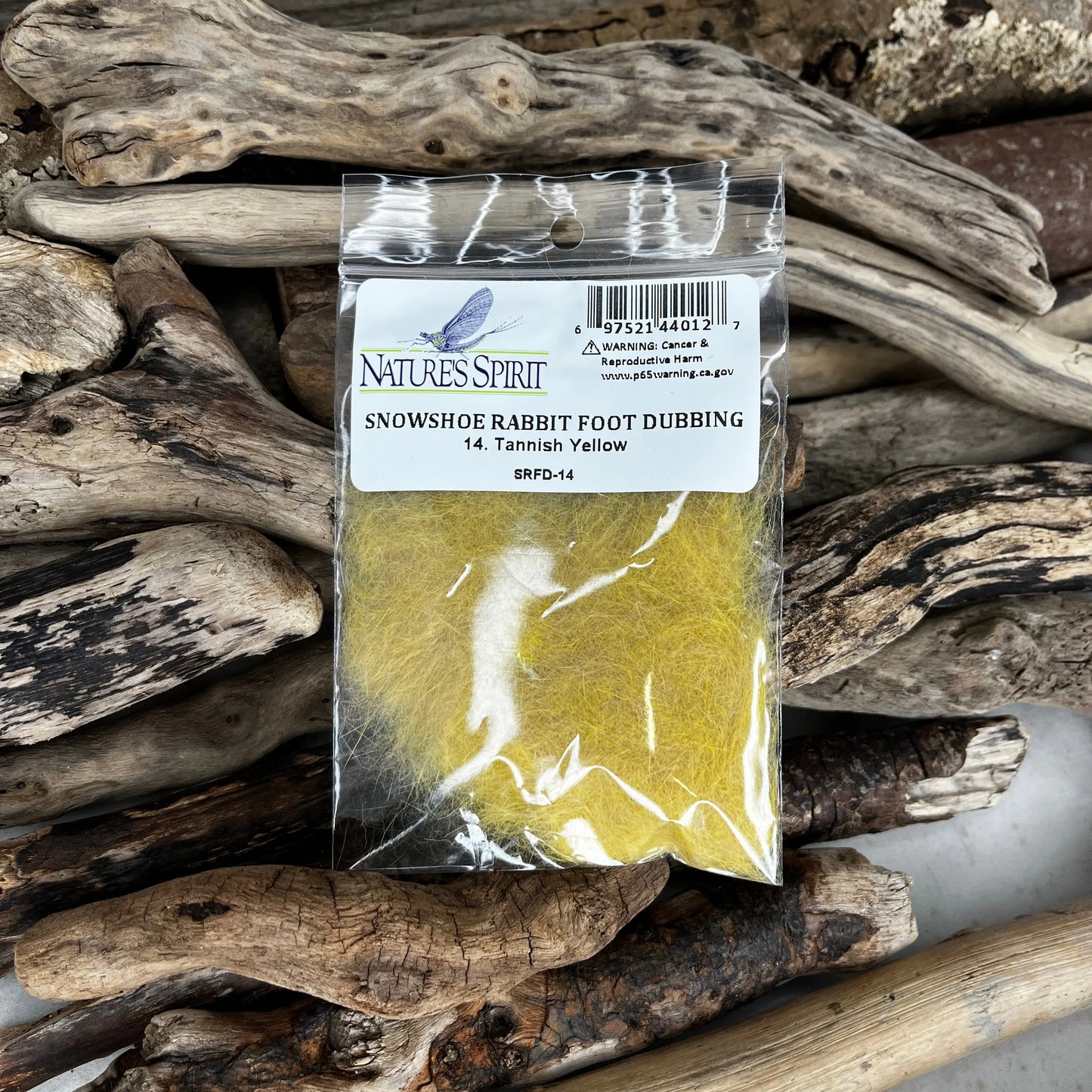 Nature's-Spirit-Snowshoe-Rabbit-Foot-Dubbing-Tannish-Yellow-Sprite-Fishing