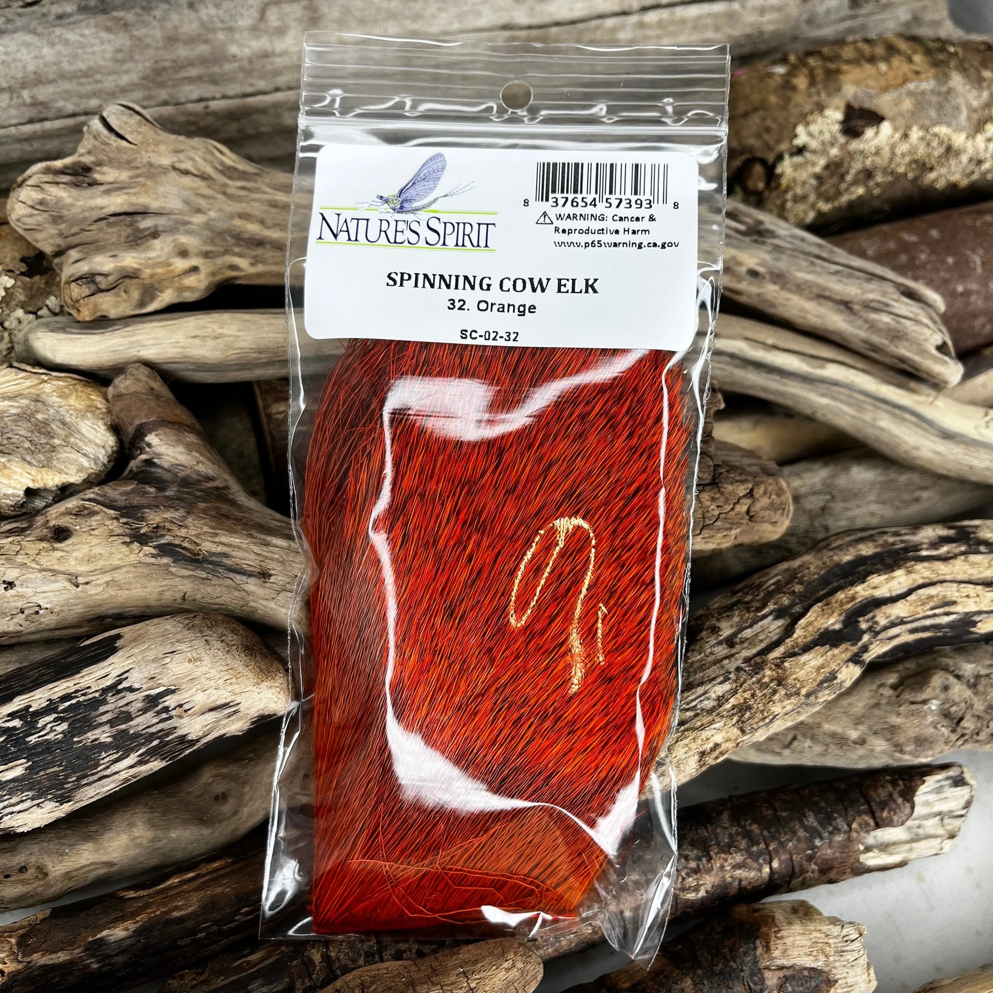 Nature's-Spirit-Spinning-Cow-Elk-Hair-32-Orange-Sprite-Fishing
