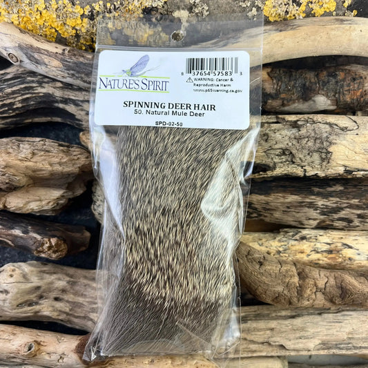 Nature's Spirit Spinning Deer Hair 50 Natural Mule - SPRITE Fishing