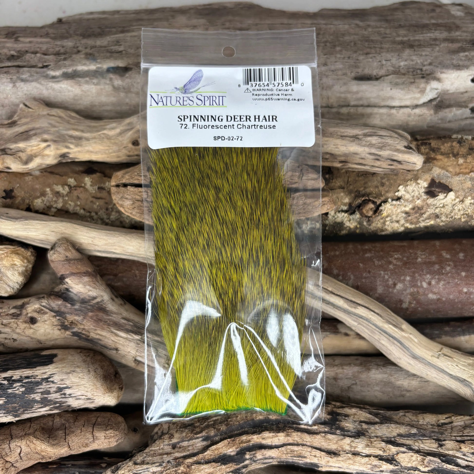 Nature's Spirit Spinning Deer Hair 72 Fluorescent Chartreuse - SPRITE Fishing
