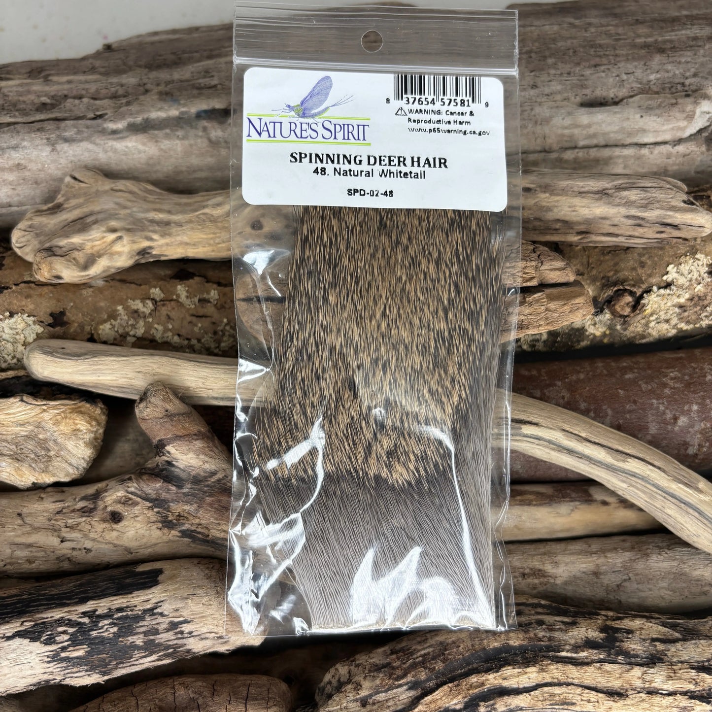 Nature's Spirit Spinning Deer Hair 48 Natural Whitetail - Sprite Fishing
