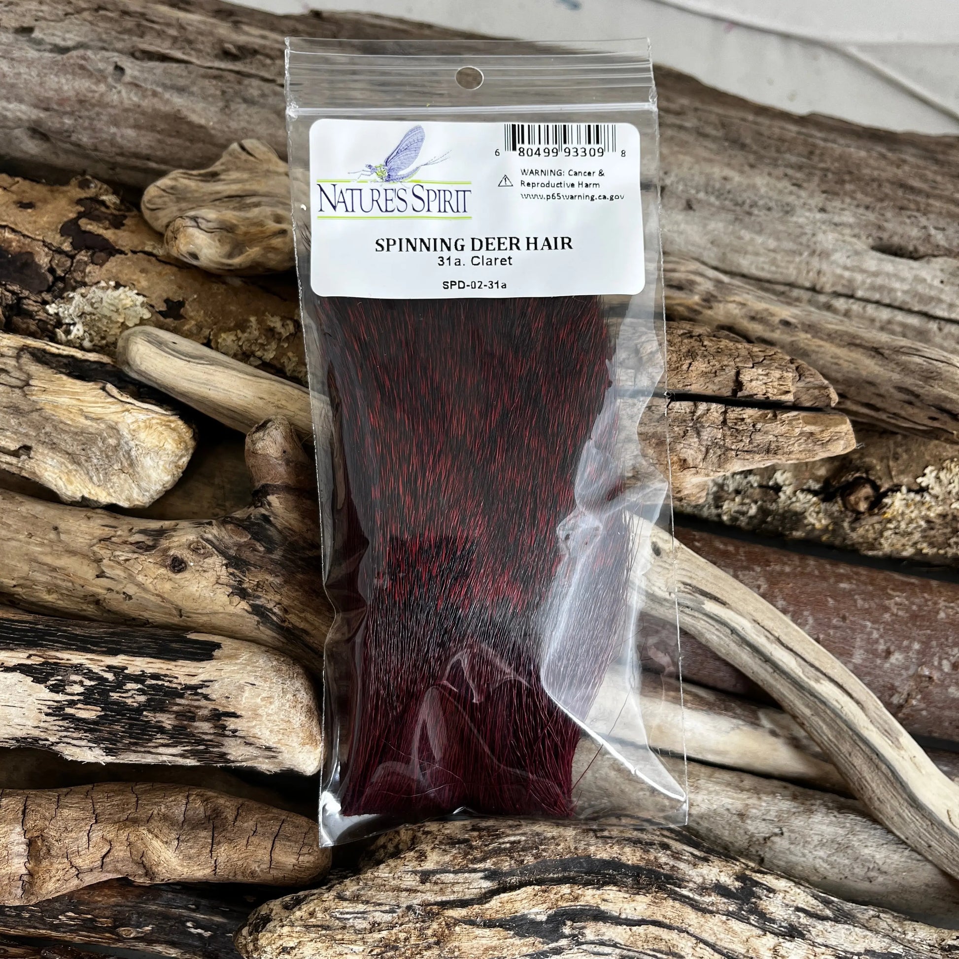 Nature's Spirit Spinning Deer Hair 31A Claret - Sprite Fishing