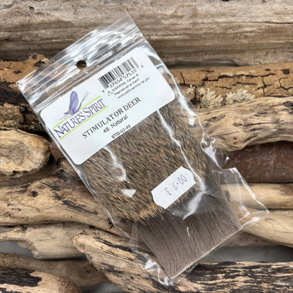 Nature's Spirit Stimulator Deer Hair Natural - Sprite Fishing