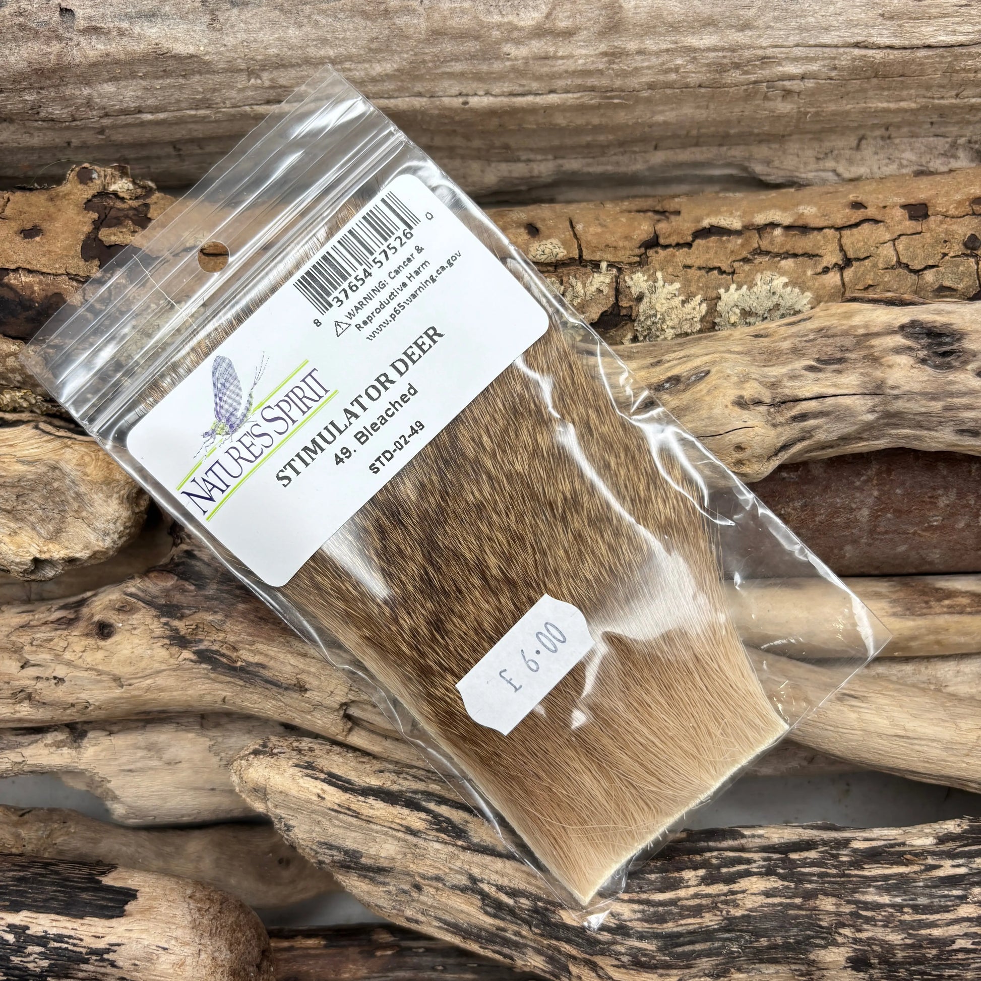 Nature's Spirit Stimulator Deer Hair Bleached - Sprite Fishing