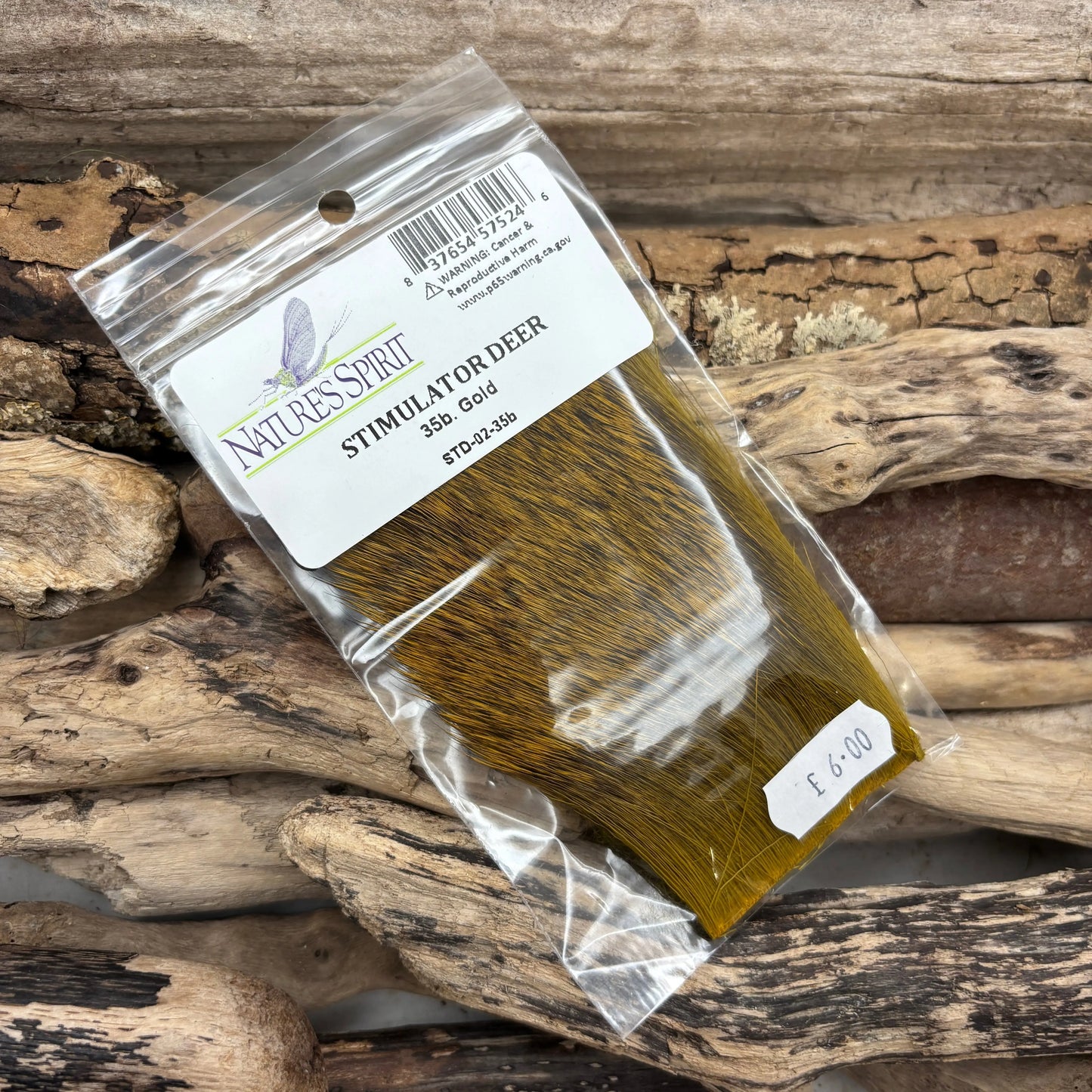 Nature's Spirit Stimulator Deer Hair Gold - Sprite Fishing