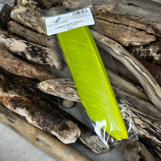Nature's Spirit Turkey Biot Quills 05 Light Olive Sprite Fishing