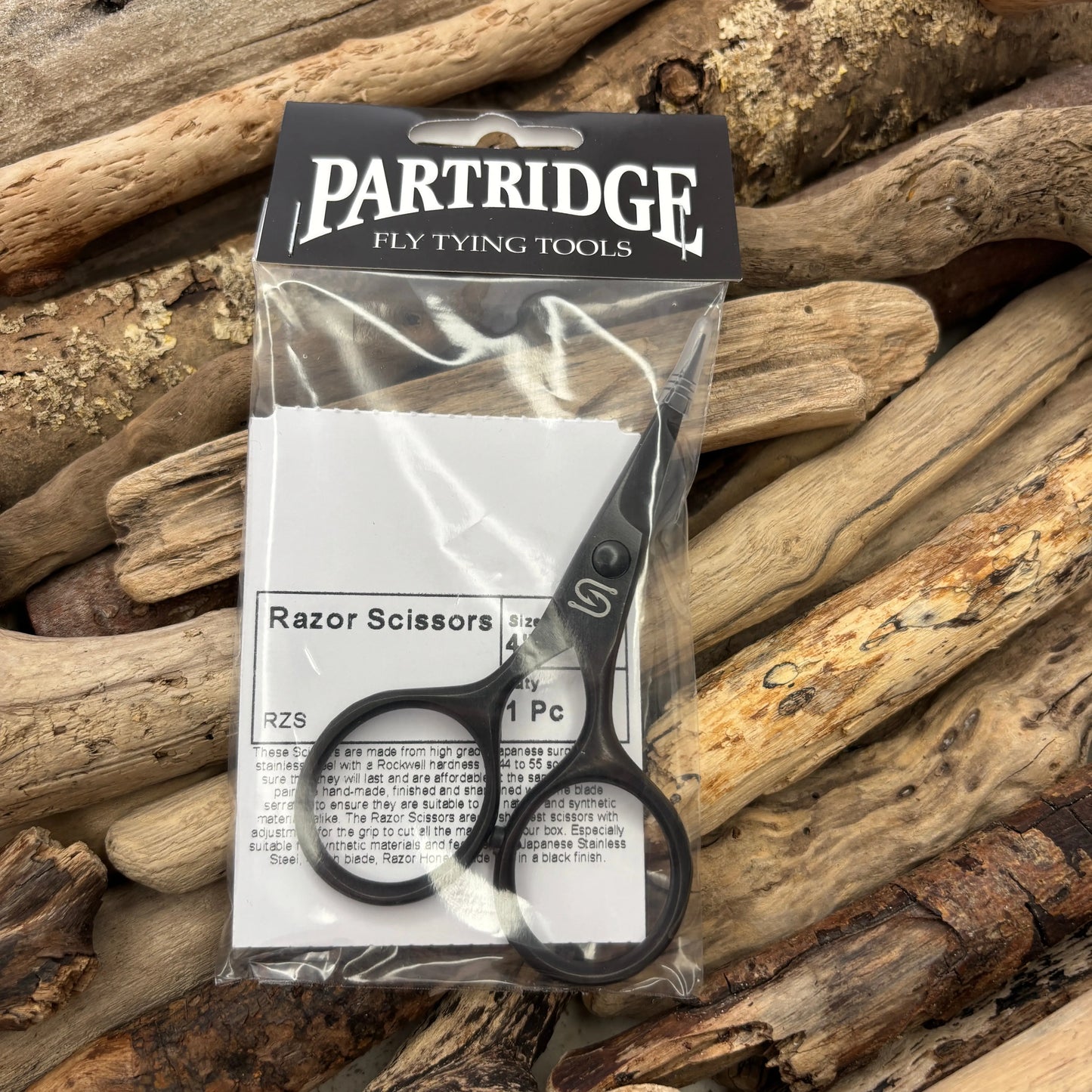 Partridge 4" Razor Scissors packed - Sprite Fishing