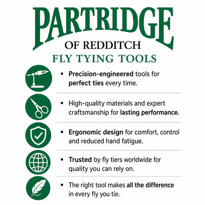 Partridge 4" Razor Scissors – for precision Fly Tying