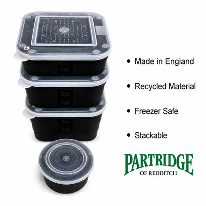 Partridge Bait Tubs for Worms, Maggots, even storage when Coarse & Carp Fishing