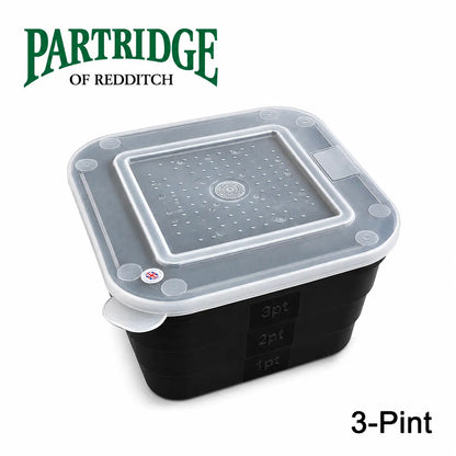 Partridge Bait Tubs for Worms, Maggots, even storage when Coarse & Carp Fishing