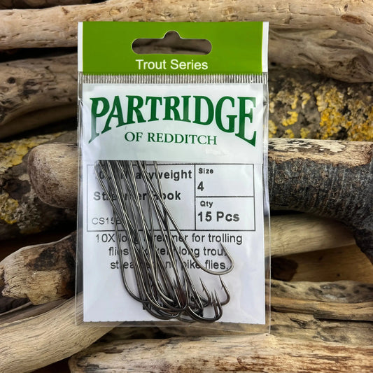Partridge CS15 Carrie Stevens 10X Long Streamer Hook SPRITE Fishing