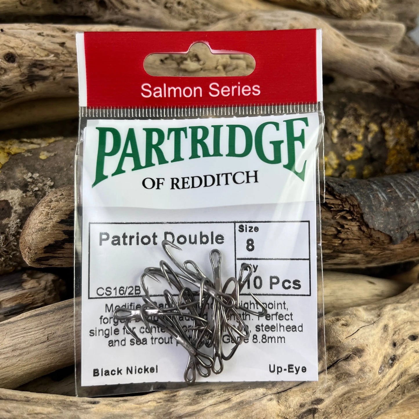 Partridge CS16/2 PATRiOT Salmon Double Hook SPRITE Fishing