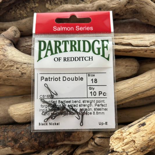 Partridge-CS16-2-PATRiOT-Salmon-Double-Hook-#18-SPRITE-Fishing