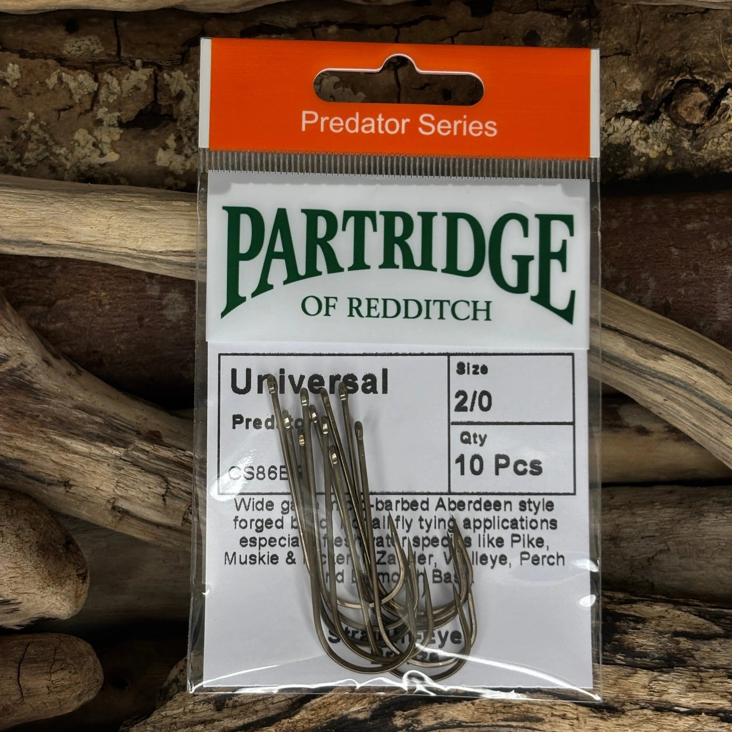 Partridge CS86 Universal Predator Hook - Bronze SPRITE Fishing