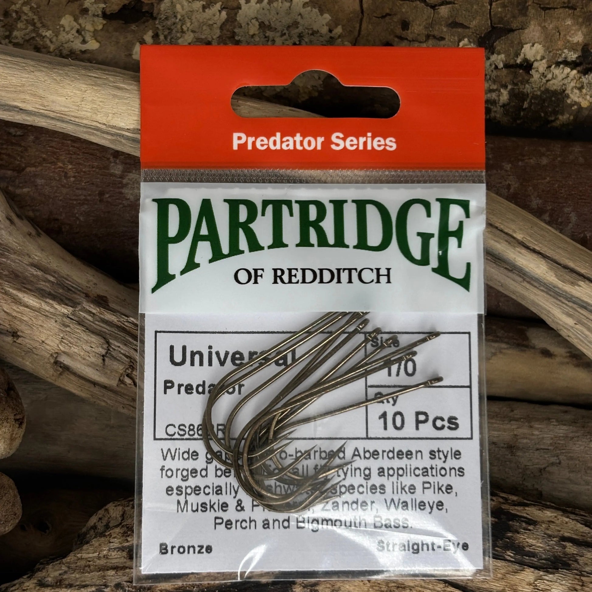 Partridge CS86 Universal Predator Hook - Bronze SPRITE Fishing