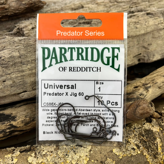 Partridge CS86X-J60 Universal Predator Extra Jig 60° Hook SPRITE Fishing