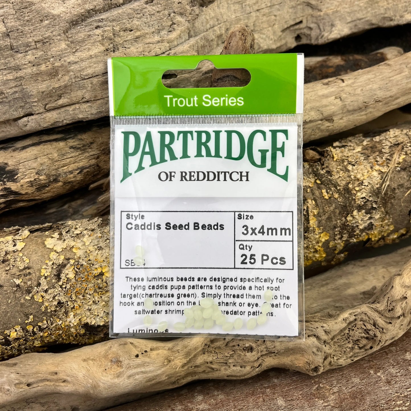 Partridge Caddis Seed Beads SPRITE Fishing