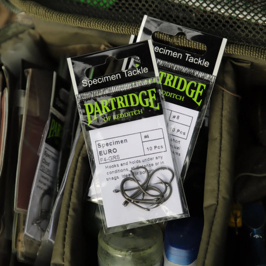 Partridge Carp F4-GRS Specimen Euro Hook - SPRITE Fishing