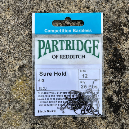 Partridge Competition Barbless SLDJ Surehold Jig Hook SPRITE Fishing