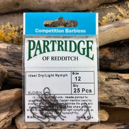 Partridge Competition Barbless Ideal Dry / Nymph Hook SPRITE Fishing