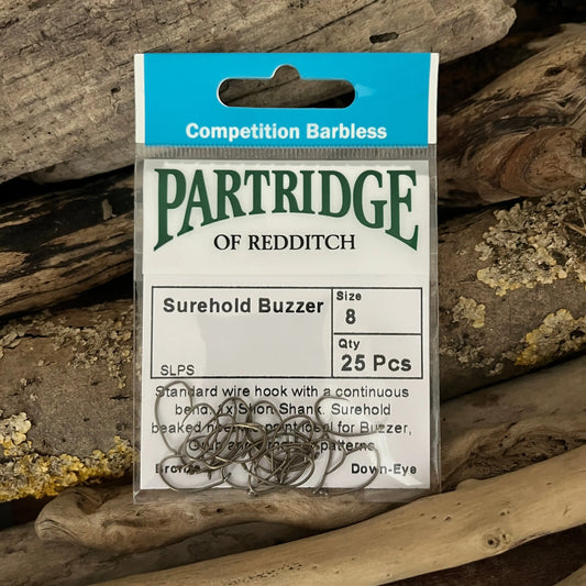 Partridge Competition Barbless Surehold Buzzer Hook SPRITE Fishing