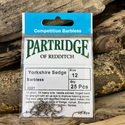 Partridge Competition Barbless Yorkshire Sedge Hook SPRITE Fishing