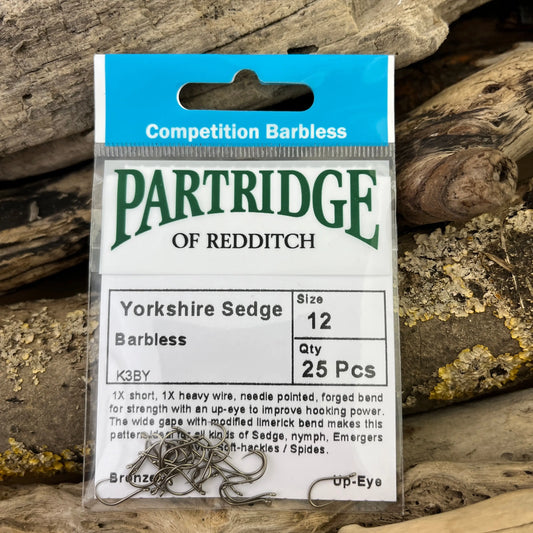 Partridge Competition Barbless Yorkshire Sedge Hook SPRITE Fishing