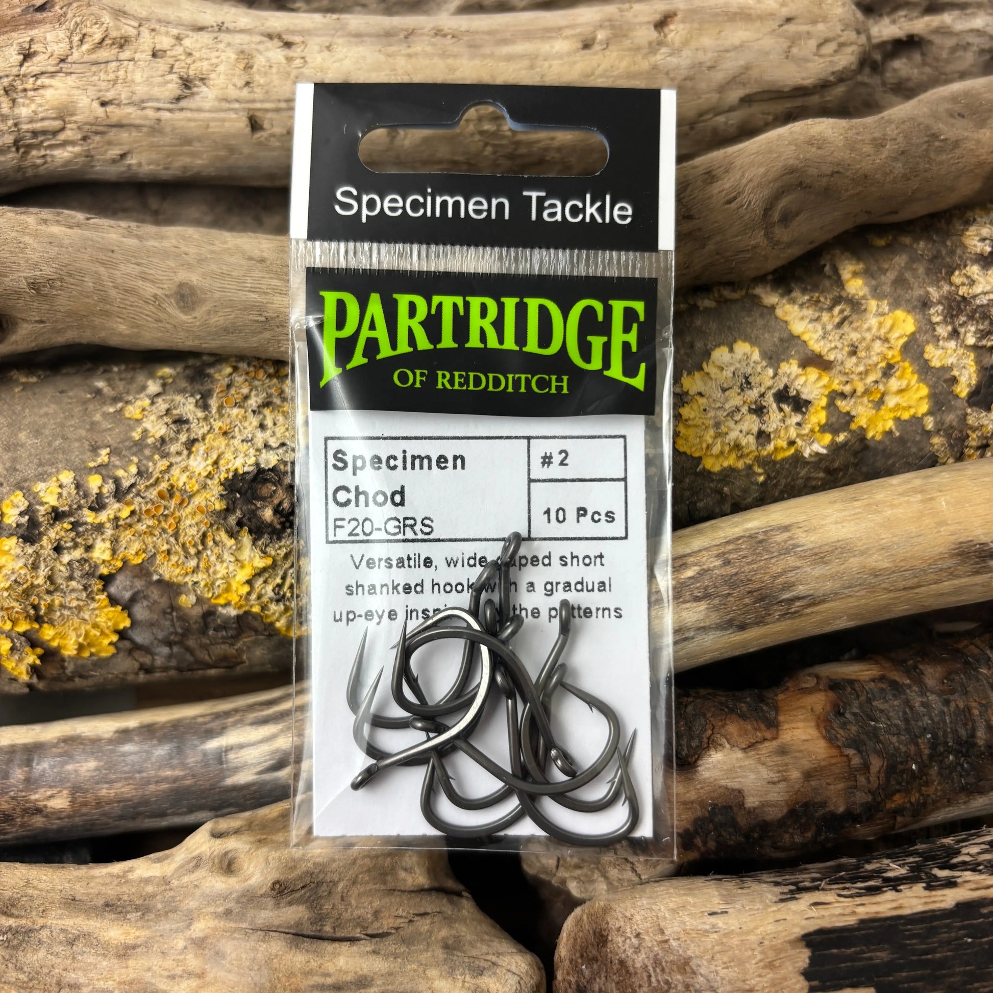 Partridge F20 Chod Carp Hook - 10 hooks SPRITE Fishing