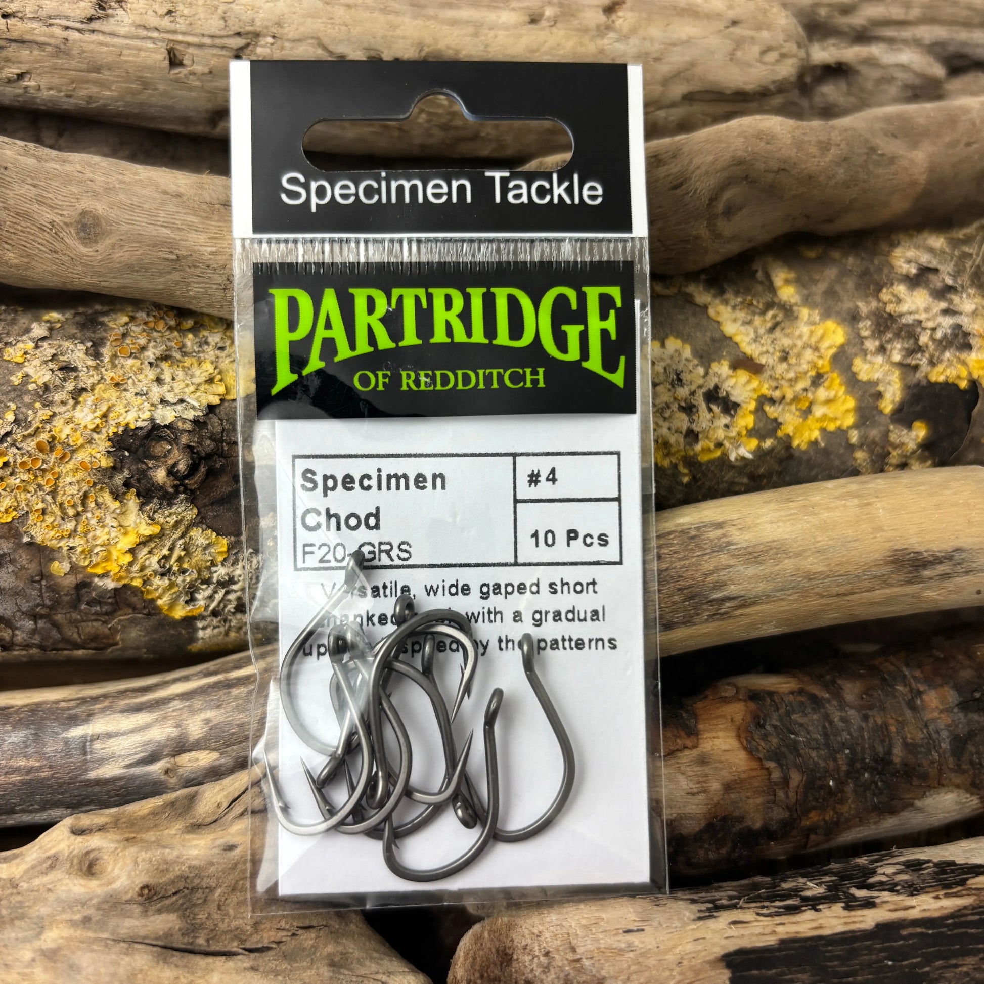 Partridge F20 Chod Carp Hook - 10 hooks SPRITE Fishing