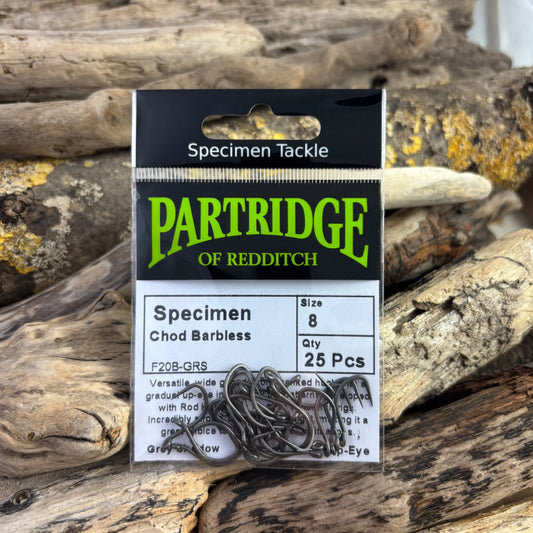 Partridge F20B Chod Barbless Carp Hook - 25 hooks SPRITE Fishing