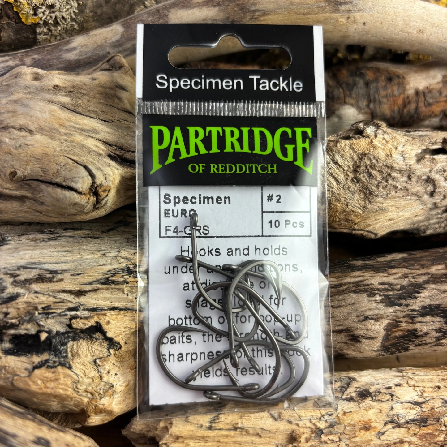 Partridge Specimen F4-GRS Euro Carp Hook SPRITE Fishing