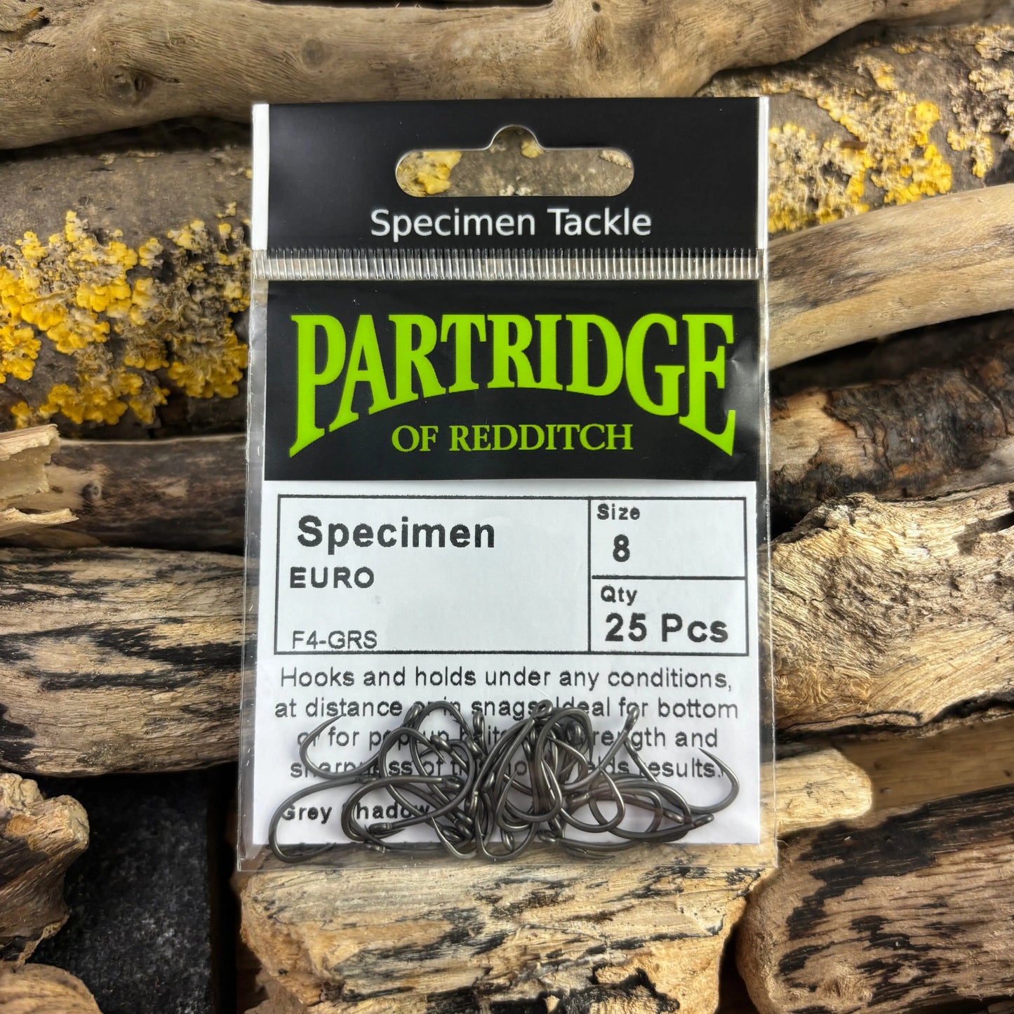 Partridge F4 Euro Carp Hook - 25 Hooks SPRITE Fishing