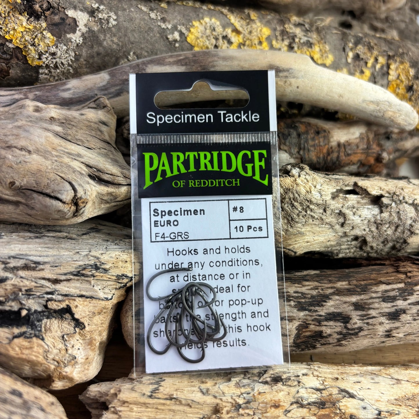 Partridge F4B Euro Barbless Carp Hook SPRITE Fishing