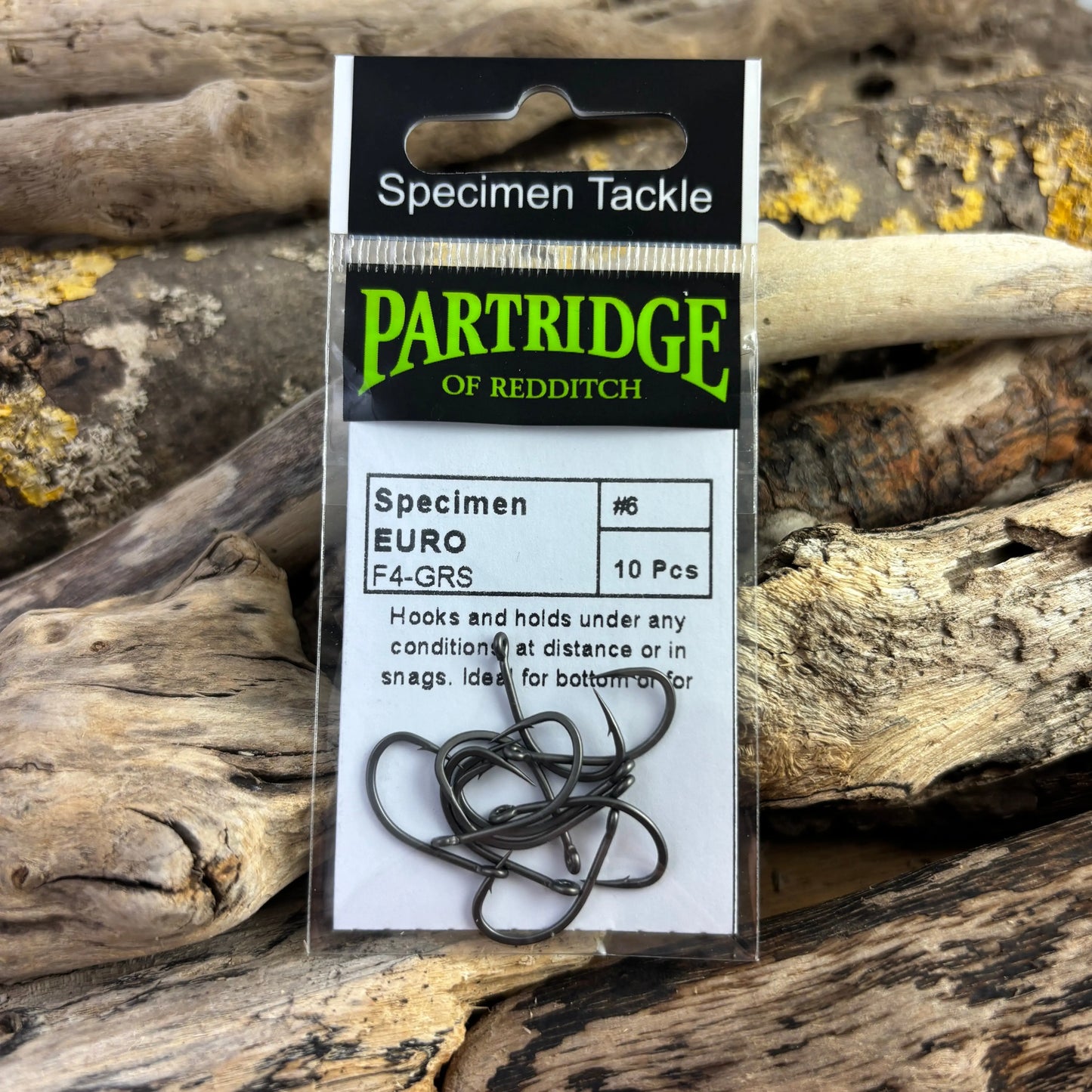 Partridge F4B Euro Barbless Carp Hook SPRITE Fishing