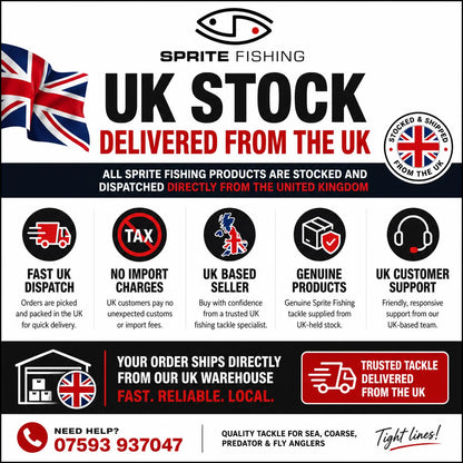 Supplied from our warehouse in Wincanton, Somerset, England - SPRITE Fishing