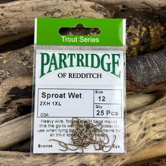 Partridge G3A Sproat Wet Hook SPRITE Fishing