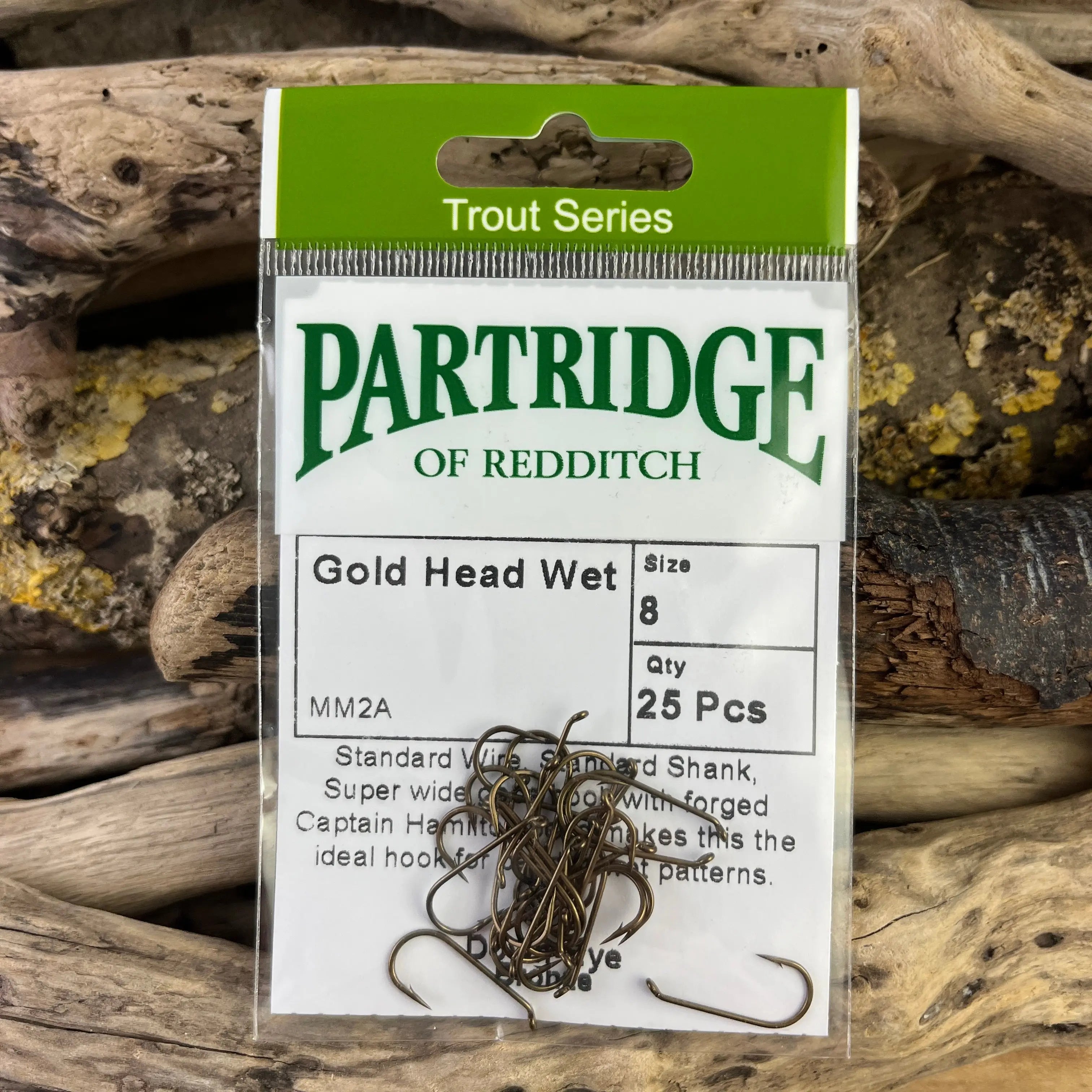 Partridge Heritage Bob Church GH GoldHead Wet Hook - SPRITE Fishing