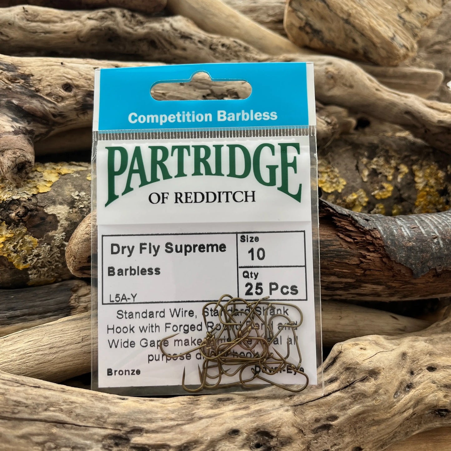 Partridge Heritage L5AY Barbless Dry Fly Supreme - SPRITE Fishing