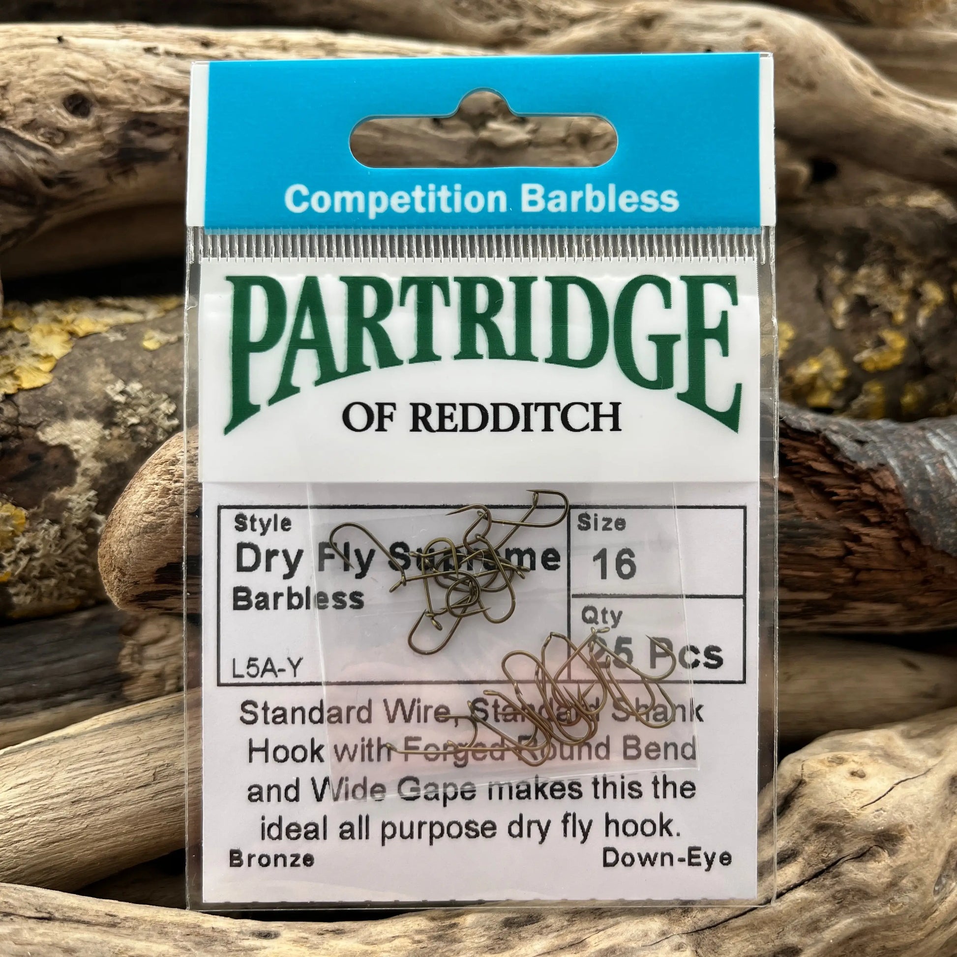 Partridge Heritage L5AY Barbless Dry Fly Supreme - SPRITE Fishing
