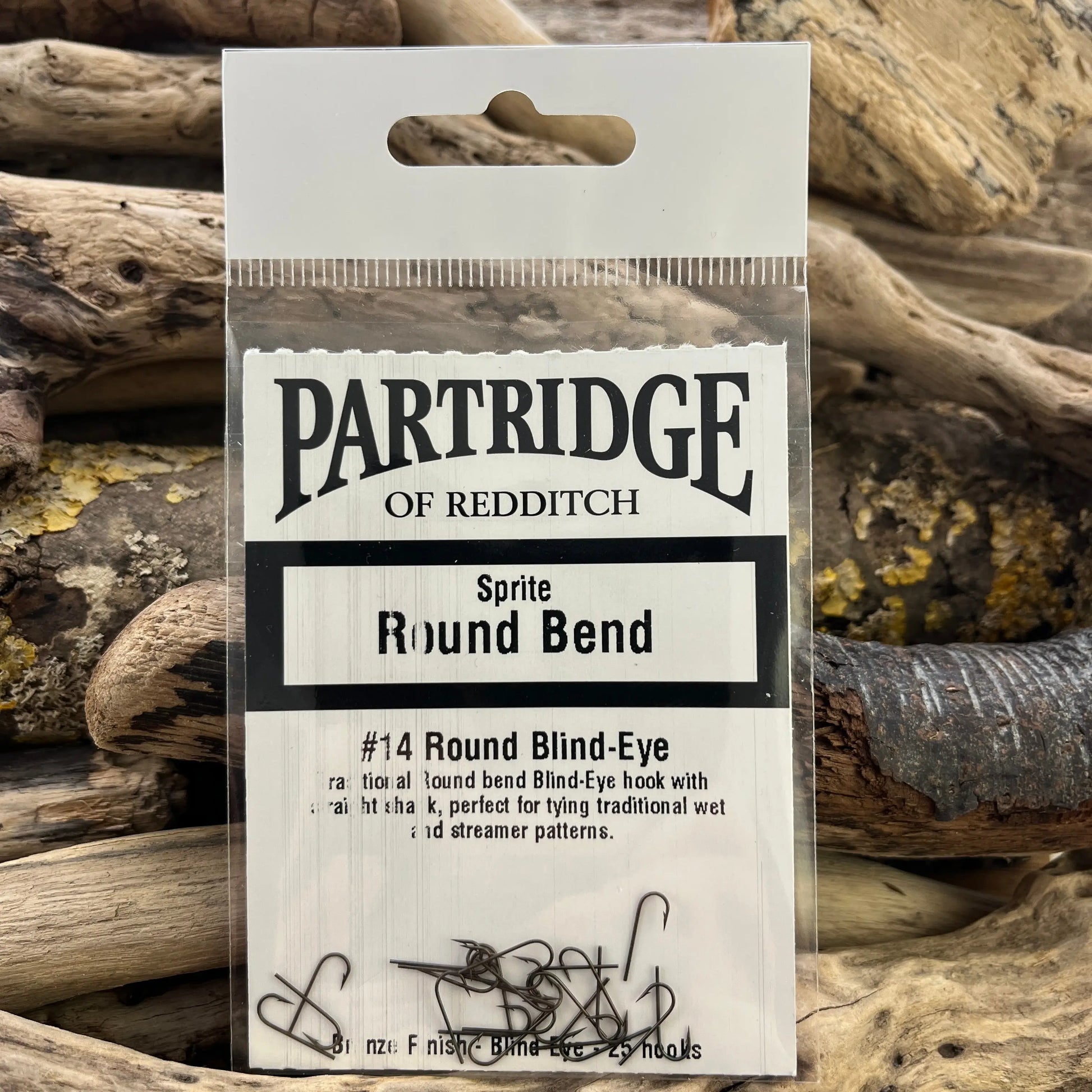 Partridge Heritage Round Bend Blind-eye Hook SPRITE Fishing
