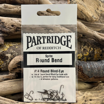 Partridge Heritage Round Bend Blind-eye Hook SPRITE Fishing