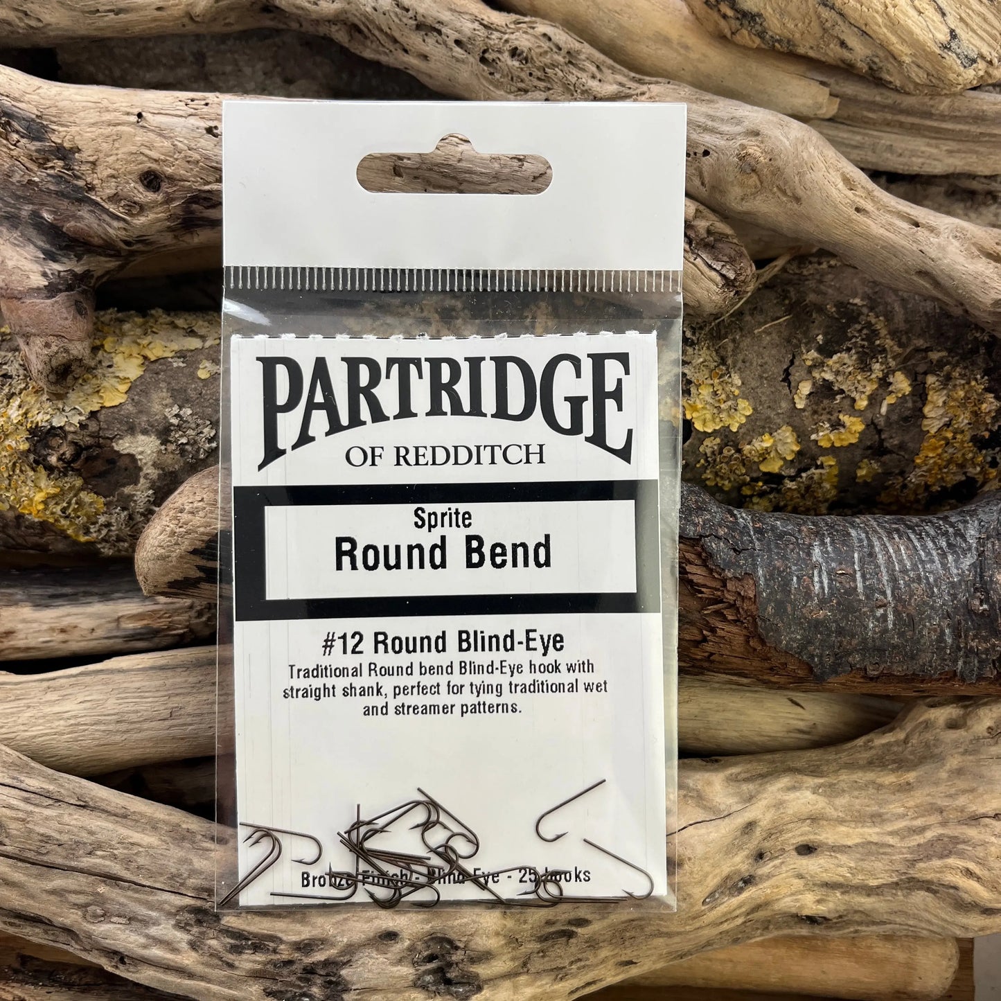 Partridge Heritage Round Bend Blind-eye Hook SPRITE Fishing