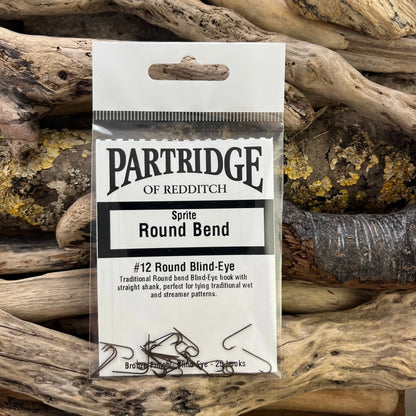 Partridge Heritage Round Bend Blind-eye Hook SPRITE Fishing